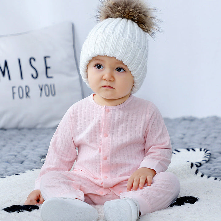 Cotton Newborn Baby Onesie Spring Autumn Pajamas Outfit