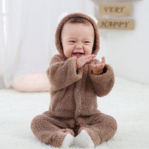 Cute Baby Winter Warm Romper Outfit