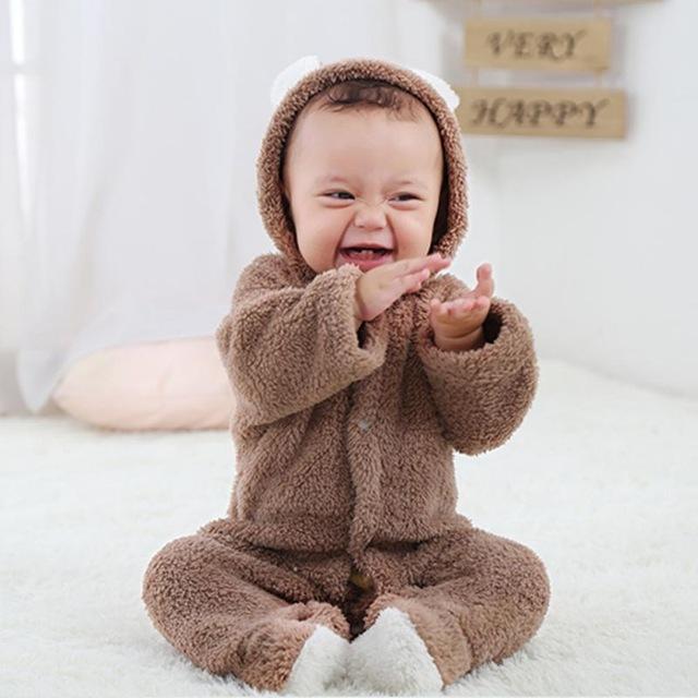 Cute Baby Winter Warm Romper Outfit